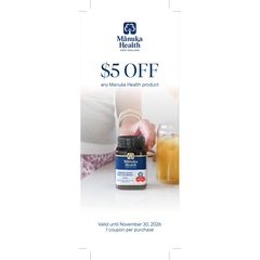 Manuka $5 off line drive - Bilingual (20 coupons per book) - ea - MH9001