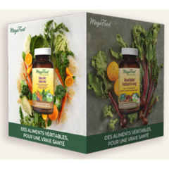 Cube de merchandising « Des aliments authentiques pour une santé réelle » -Français-ea