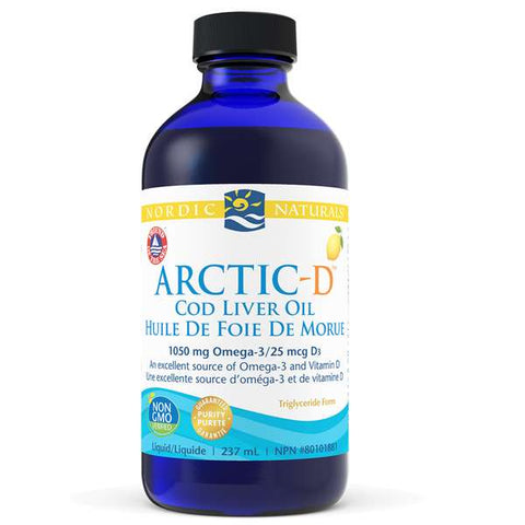 Huile de foie de morue Arctic-D au citron-237 ml
