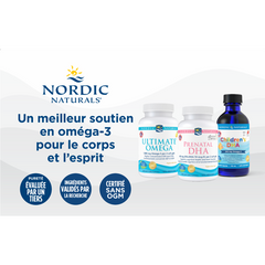 En-tête de bouchon Omega-3 Nordic Naturals-FRANÇAIS-à l'unité