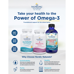 Nordic Naturals Take Your Health To The Power of Omega 3s For The Whole Family - Easel Sign - ENGLISH - ea - NN9008