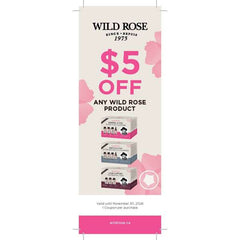 Wild Rose $5 off line drive - Bilingual (20 coupons per book) - ea - WR9004